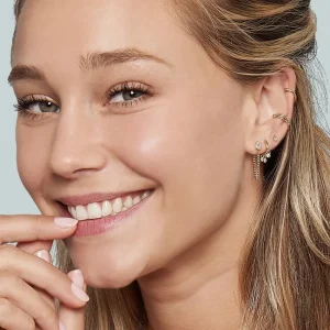 By Jollia Bague d'oreille triple rangs vrillés (plaqué or) Online