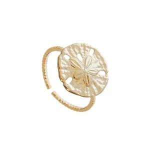 Viadoli Bague fleur ajourée (plaqué or) Outlet