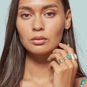 Viadoli Bague fleur ajourée (plaqué or) Outlet