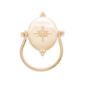 By Jollia Bague réversible nacre et soleil (plaqué or) Outlet