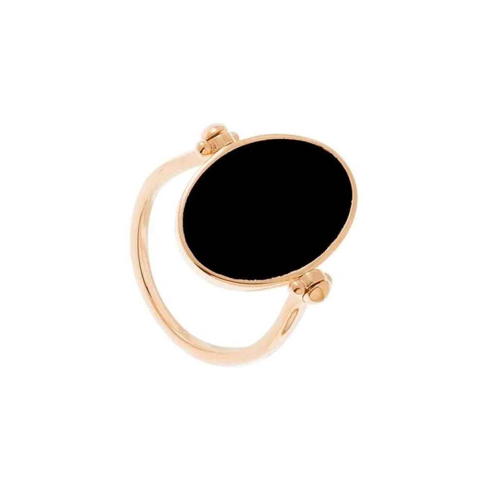 bague_rversible_noire_mai_0.webp By Jollia Bague réversible noire émaillée à graver (plaqué or) Sale