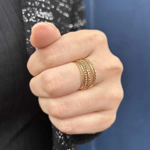 By Jollia Bague semainier (plaqué or) Discount