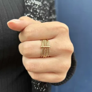 By Jollia Bague semainier (plaqué or) Discount