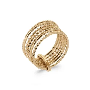 By Jollia Bague semainier (plaqué or) Discount
