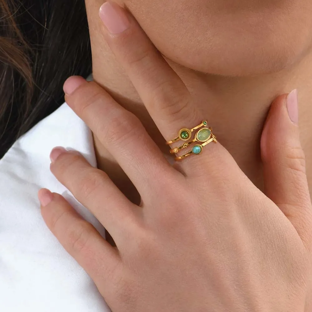 bague_triple_rangs_astres_1-1.webp Siloé Bague triple rangs astres (vert) Sale