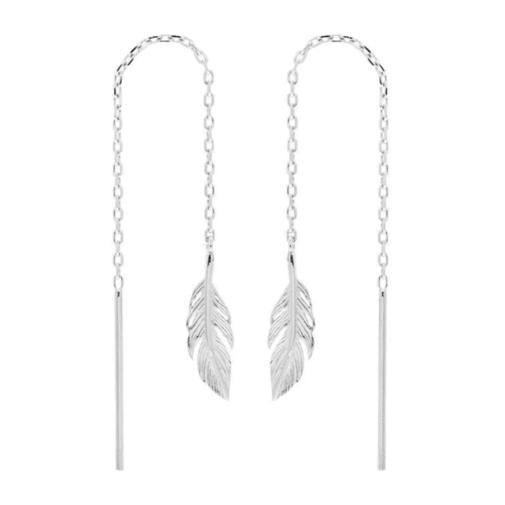 boucles_doreilles_plume_g_0-1.webp By Jollia Boucles d'oreilles Plume Glissante (argent rhodié) Online