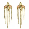 Muja Juma Boucles fleur Catttleya Marquise et Prehnite New