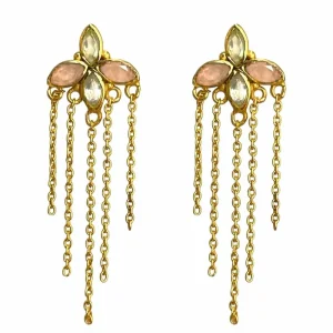 Muja Juma Boucles fleur Catttleya Marquise et Prehnite New