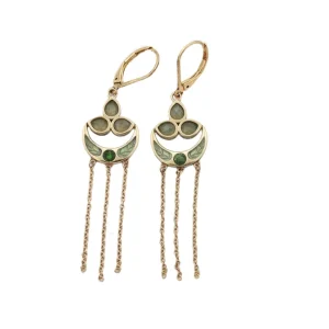 LA2L Boucles Isha Esmée (Aventurine / Tsavorite) Hot