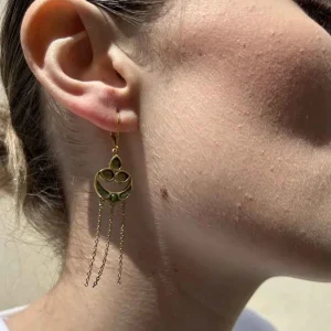 LA2L Boucles Isha Esmée (Aventurine / Tsavorite) Hot