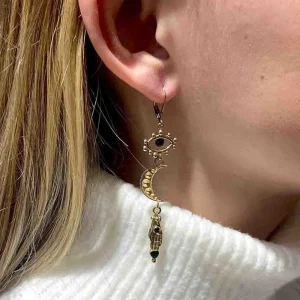 LA2L Boucles oeil et étoile et lune Sale