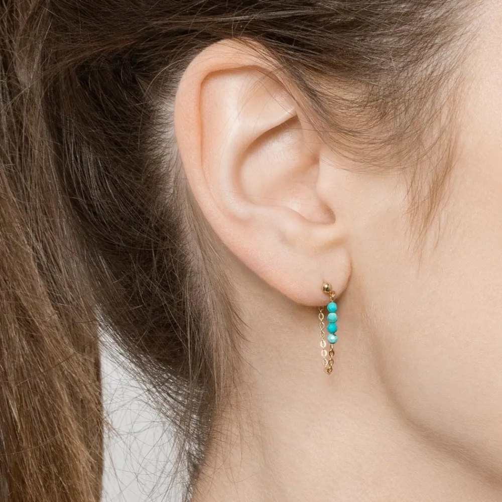 boucles_pendantes_chane_p_1.webp Viadoli Boucles pendantes chaîne pierres (turquoise) Online