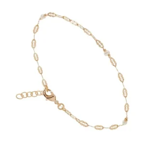 By Jollia Bracelet chaîne et perles (plaqué or) Sale