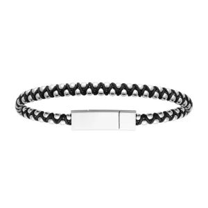 By Jollia Bracelet homme acier noir Best
