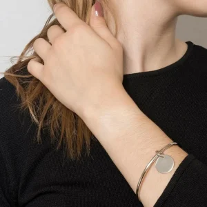 By Jollia Bracelet jonc médaille (argent) Fashion