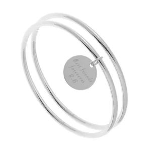 By Jollia Bracelet jonc médaille (argent) Fashion