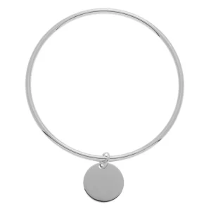 By Jollia Bracelet jonc médaille (argent) Fashion