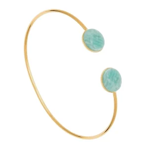 Viadoli Bracelet jonc pierre plate (amazonite) Online