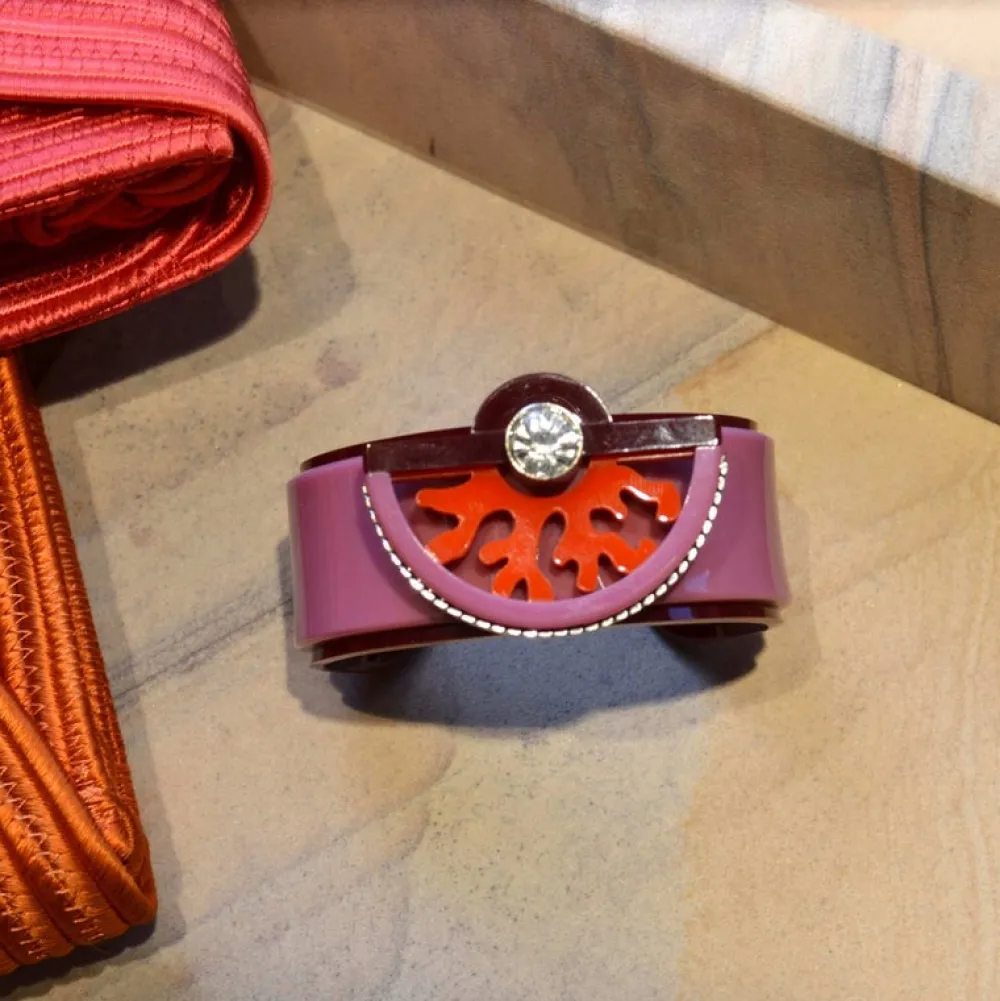 bracelet_leque_coral_rose_0.webp Gissa Bicalho Bracelet Leque Coral Rose Hot