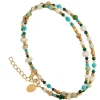 Siloé Bracelet multi perles naturelle (vert) Hot
