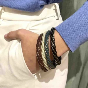 LA2L Bracelet torsade fine bordeaux Clearance