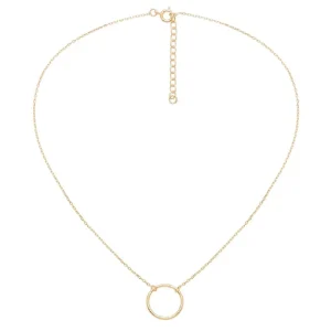 By Jollia Collier cercle martelé (plaqué or) Outlet