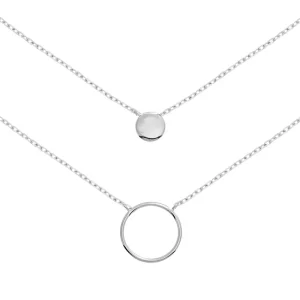 By Jollia Collier double rangs anneau (argent) New