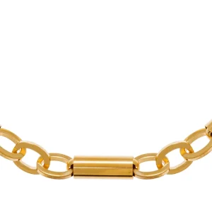 Viadoli Collier maillons larges (doré) Discount