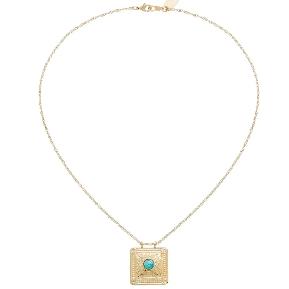 collier_mdaille_carre_pie_2.webp Viadoli Collier médaille carrée pierre (amazonite) New