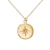 Siloé Collier médaille étoile zircons (doré) Hot