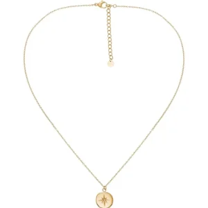 Siloé Collier médaille étoile zircons (doré) Hot
