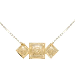 Viadoli Collier médailles ethniques (doré) Best