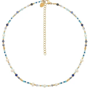 Siloé Collier multi perles naturelles (bleu) New