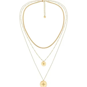 Siloé Collier multi rangs étoile polaire (doré) Clearance