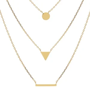 By Jollia Collier multi-chaînes Imagine (plaqué or) Hot