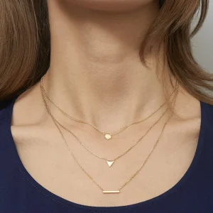 By Jollia Collier multi-chaînes Imagine (plaqué or) Hot