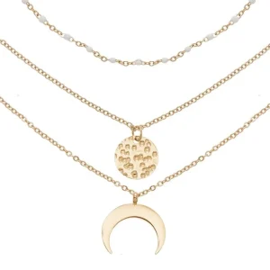 Siloé Collier multirangs corne (blanc) Online