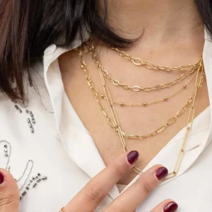 Siloé Collier multirangs maillons (doré) New