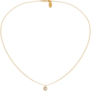 Viadoli Collier pendentif rond pierre (nacre) Outlet