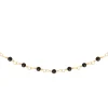 Siloé Collier perles fines noires (acier doré) New