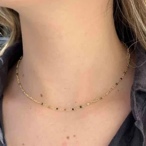 Siloé Collier perles fines tourmaline (doré) Sale