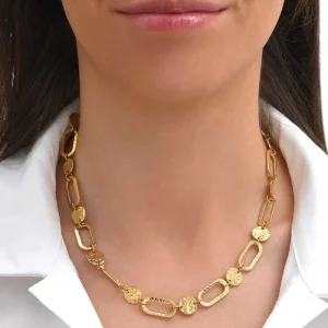 Siloé Collier pièces et maillons martelés Hot