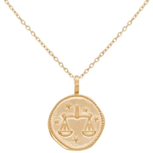 By Jollia Collier signe astro Balance (plaqué or) Best