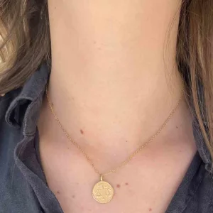 By Jollia Collier signe astro Balance (plaqué or) Best