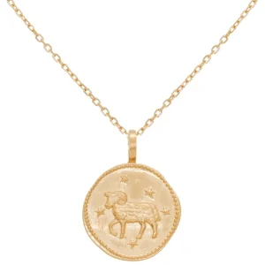 By Jollia Collier signe astro Bélier (plaqué or) Outlet