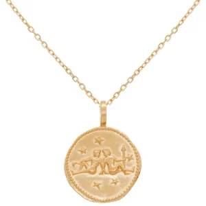 By Jollia Collier signe astro Gémeaux (plaqué or) New