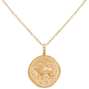 By Jollia Collier signe astro Lion (plaqué or) Online