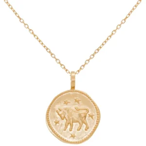 By Jollia Collier signe astro Taureau (plaqué or) Online