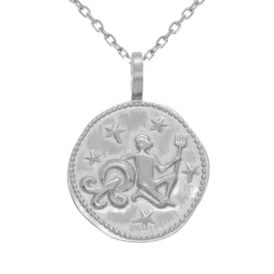 By Jollia Collier signe astro Verseau (argent) Discount