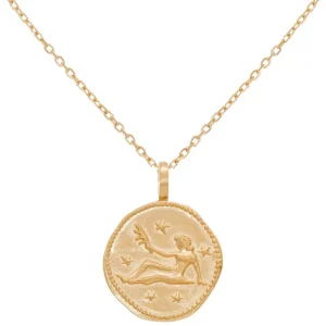 By Jollia Collier signe astro Vierge (plaqué or) Best